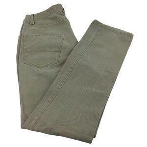 Freeworld Mens Jeans 32 x 32 Khaki Zip 5 Pockets Straight Leg Free World